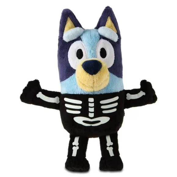 Dan Dee Other - Bluey Plush 7.5" Glow-in-the-Dark Skeleton Halloween Costume by Dan Dee NWT RARE